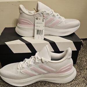 Adidas Women's Sneakers - White and Pink